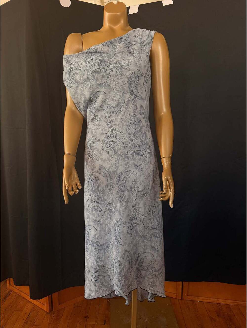 Blue Paisley Dress